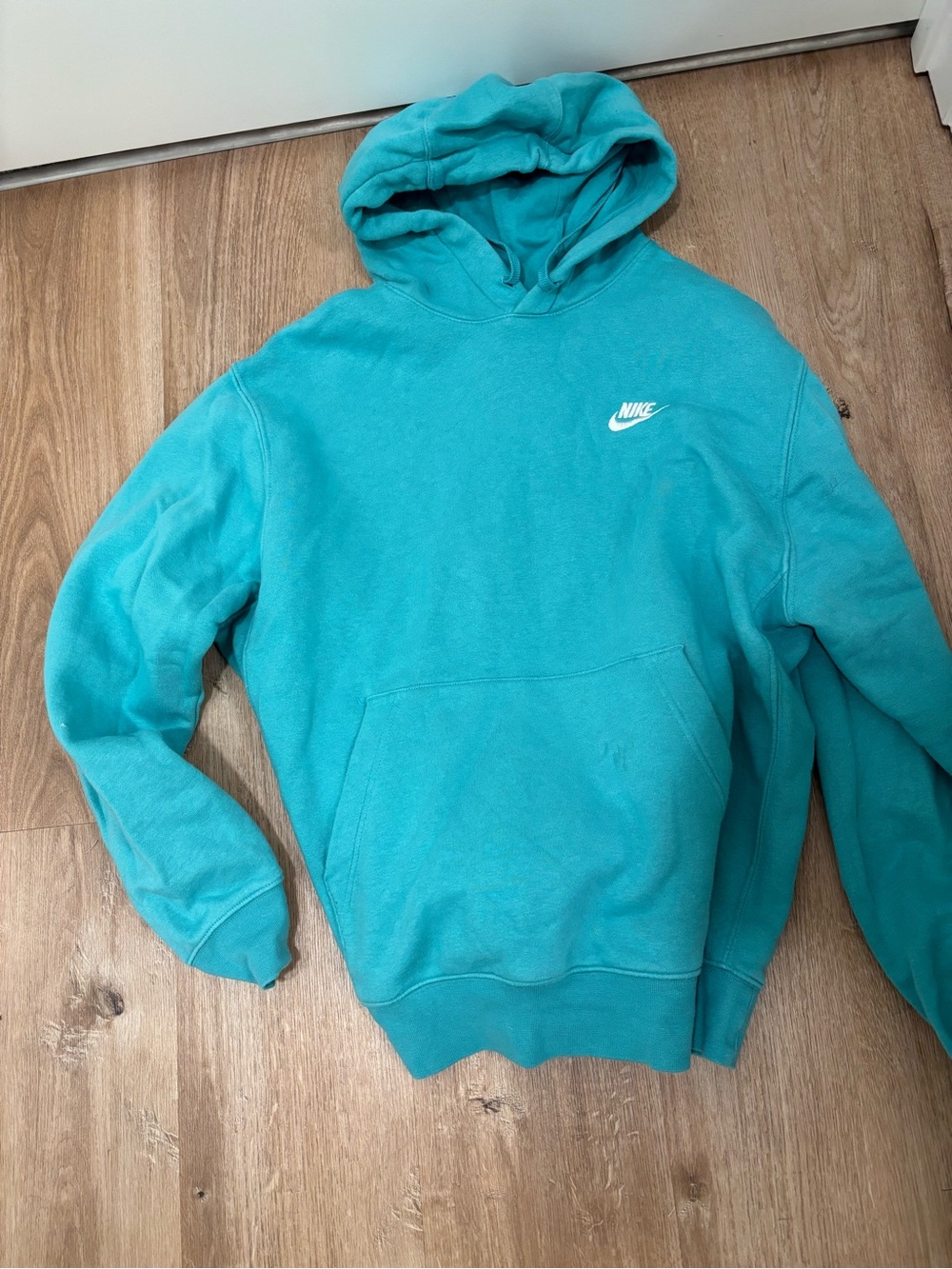 Nike Teal Pullover Hoodie with White Logo
